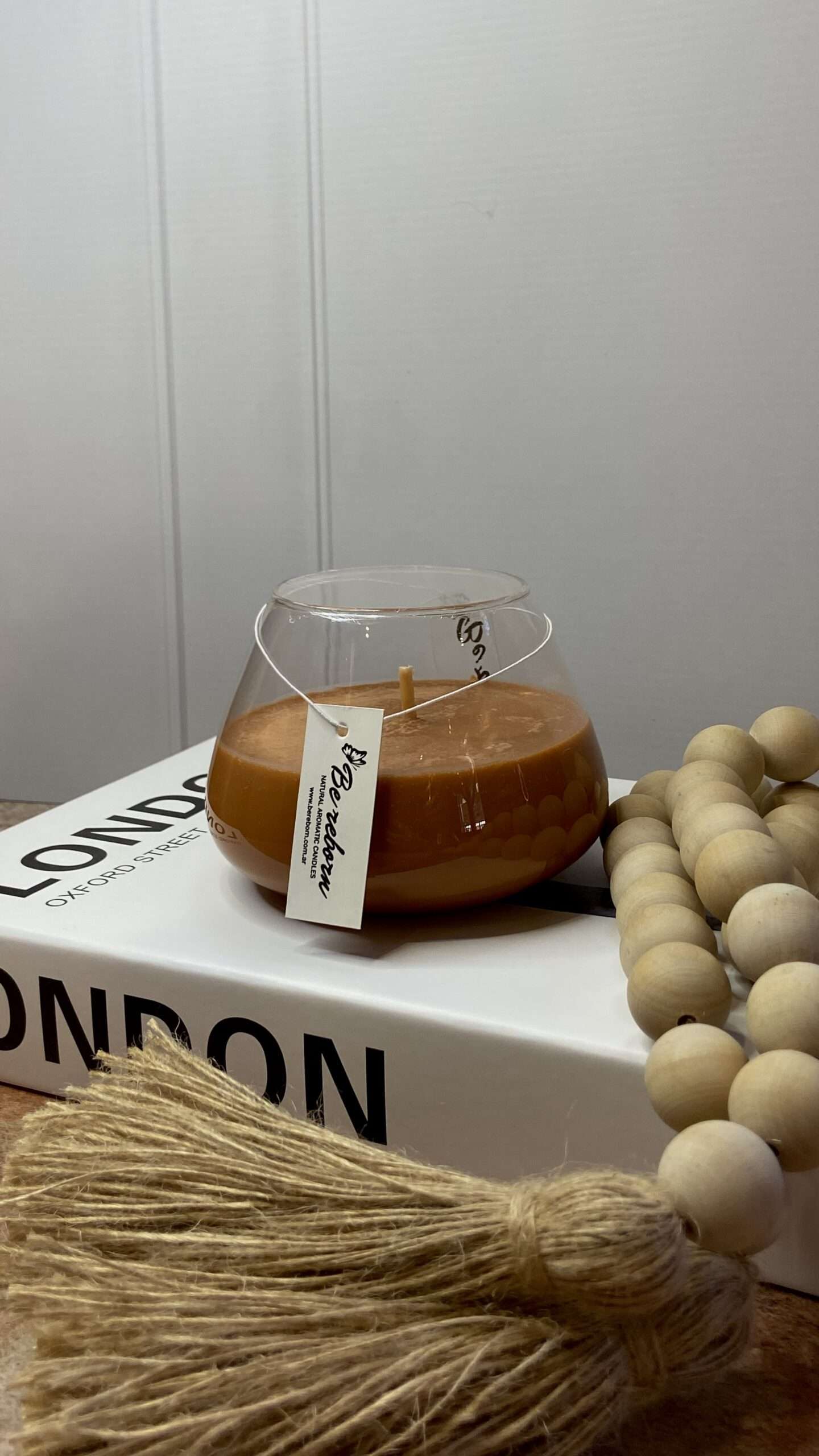 VELA MINI BOMBE MARRÓN - Imagen 4