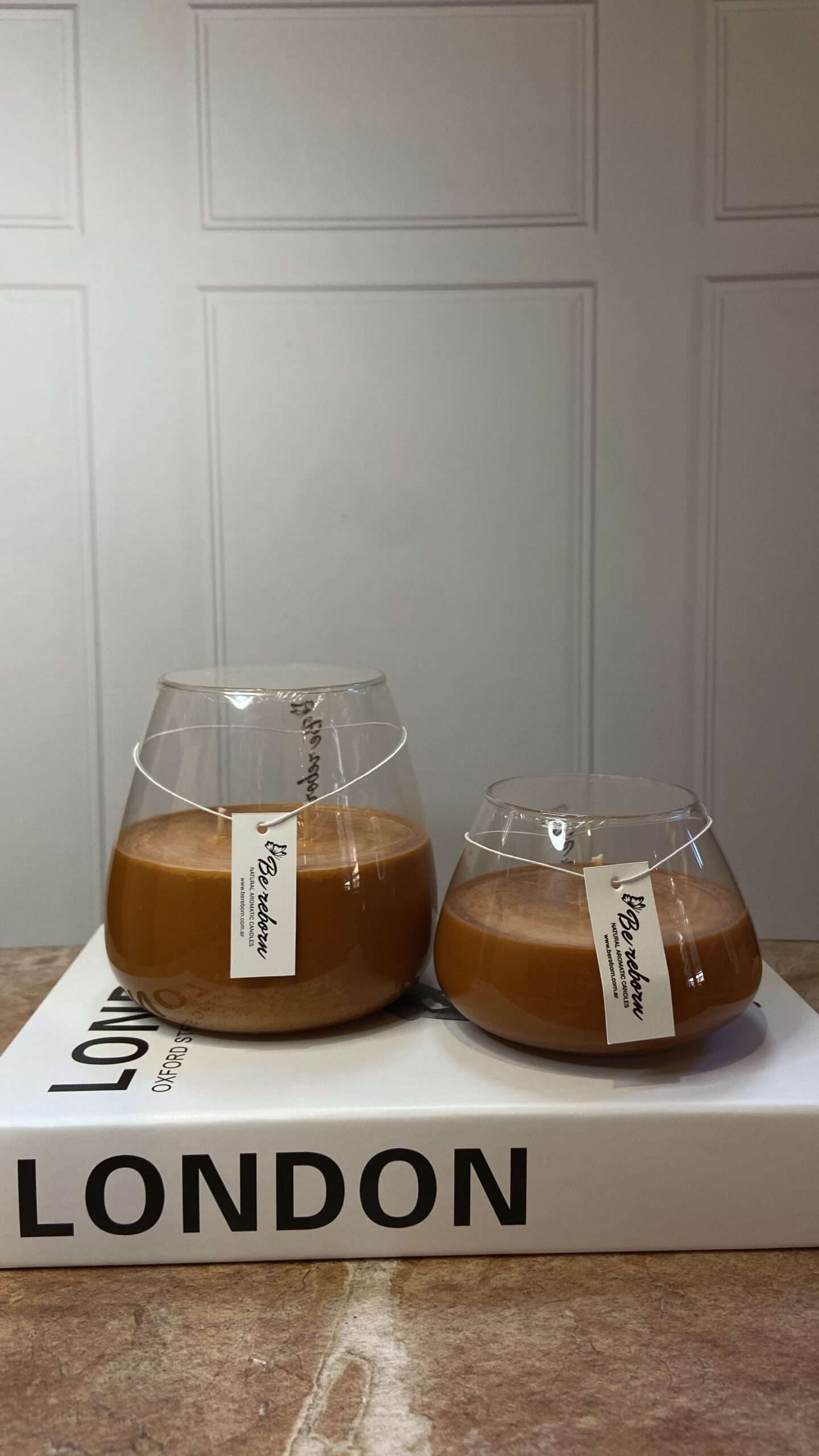 VELA MINI BOMBE MARRÓN - Imagen 3